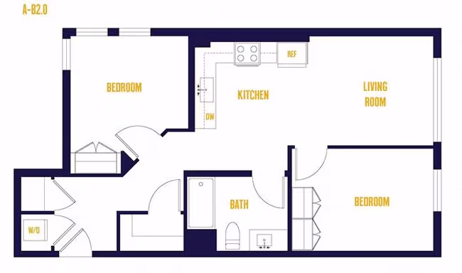 B2.0B B-622 floor plan