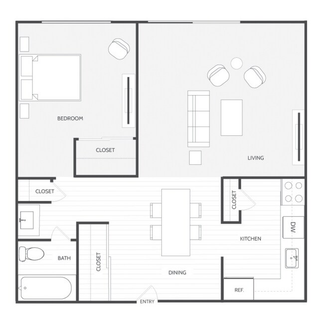 1x1 320-S 320-S floor plan