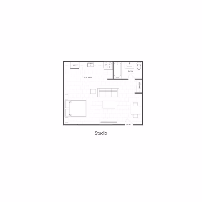 Studio 629-41 floor plan