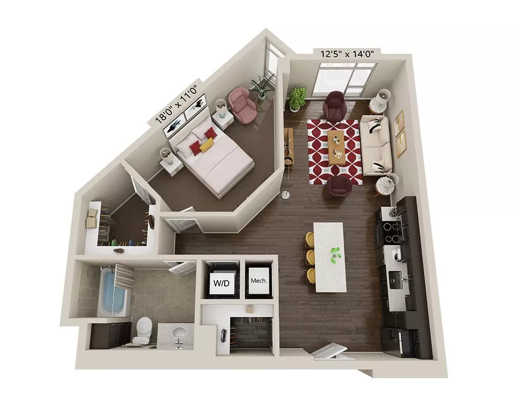 Unit 655 431 floor plan