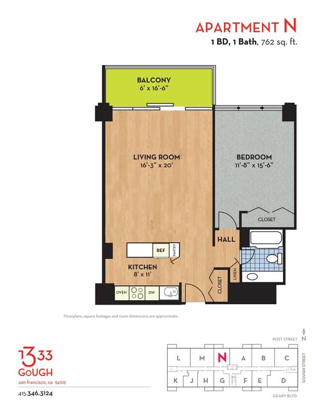 N floor plan