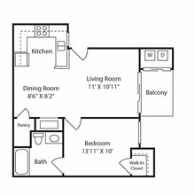 1x1 K202 floor plan