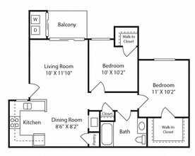 2x1 N107 floor plan