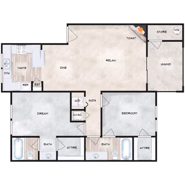 EU2x2 E209 floor plan
