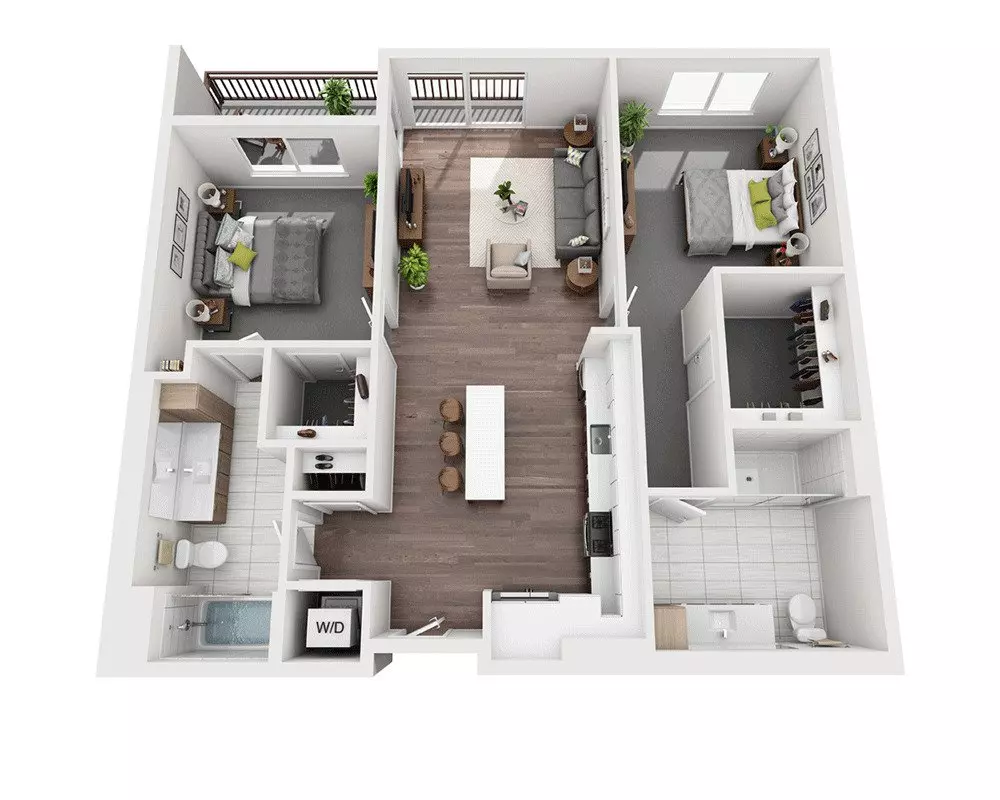 Unit 20205160 410 floor plan