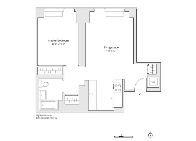 Unit 49M 49M floor plan