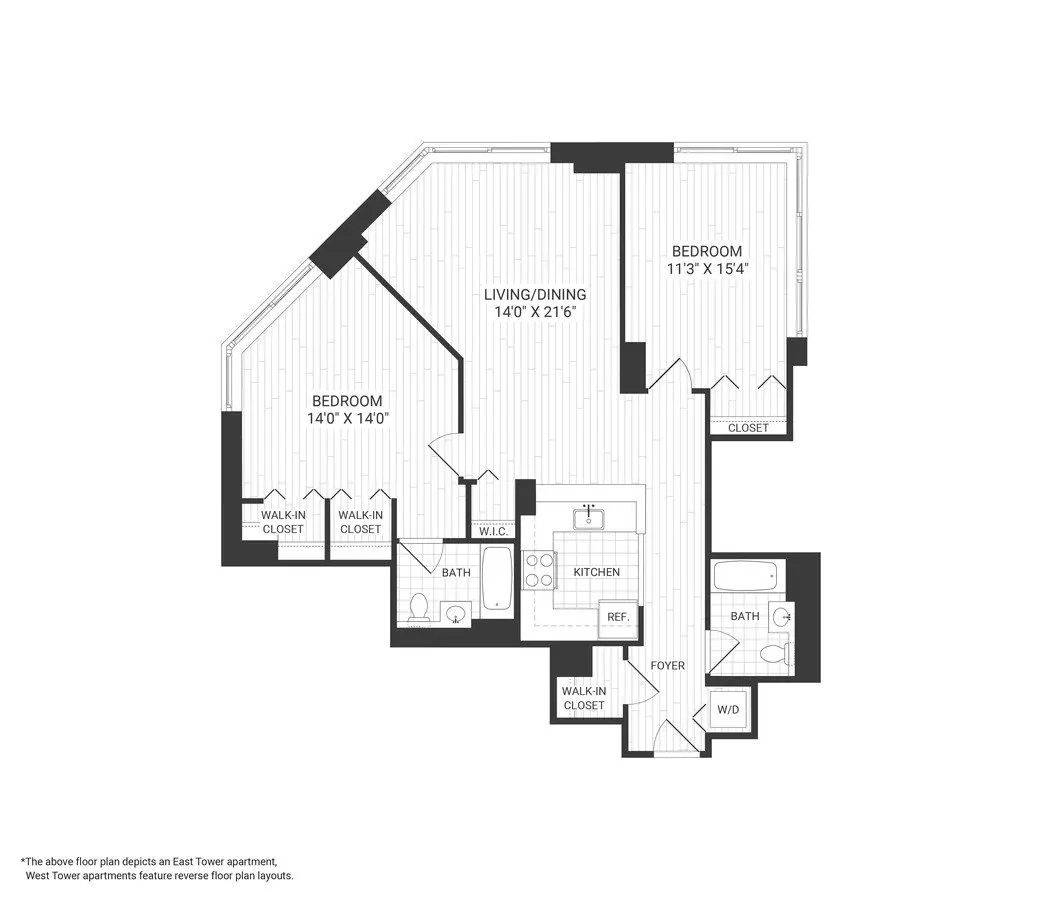 Unit LT-W1101 LT-W1101 floor plan