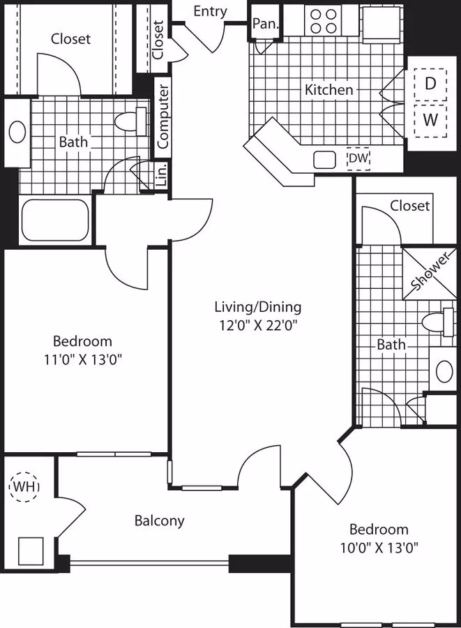 Unit 625 625 floor plan