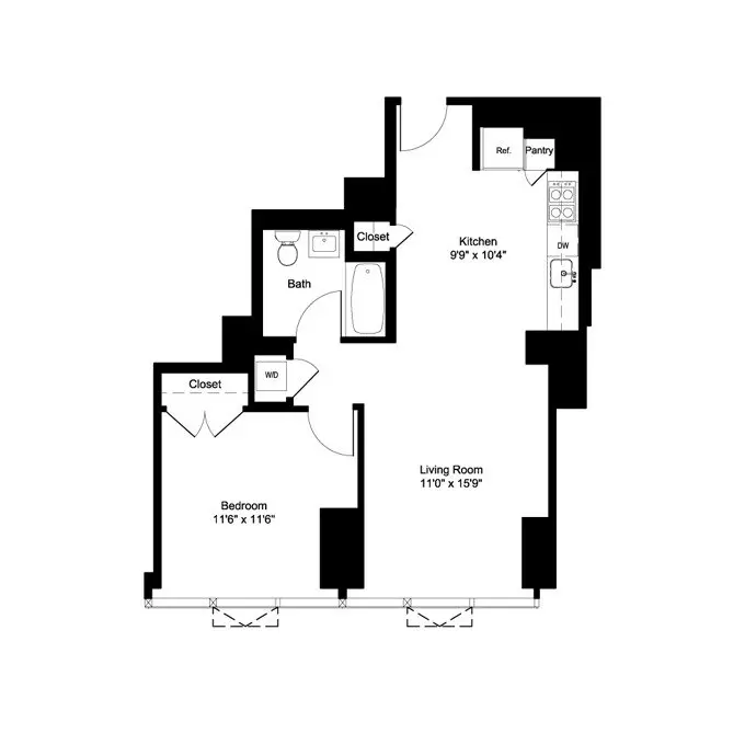 Unit 18L 18L floor plan