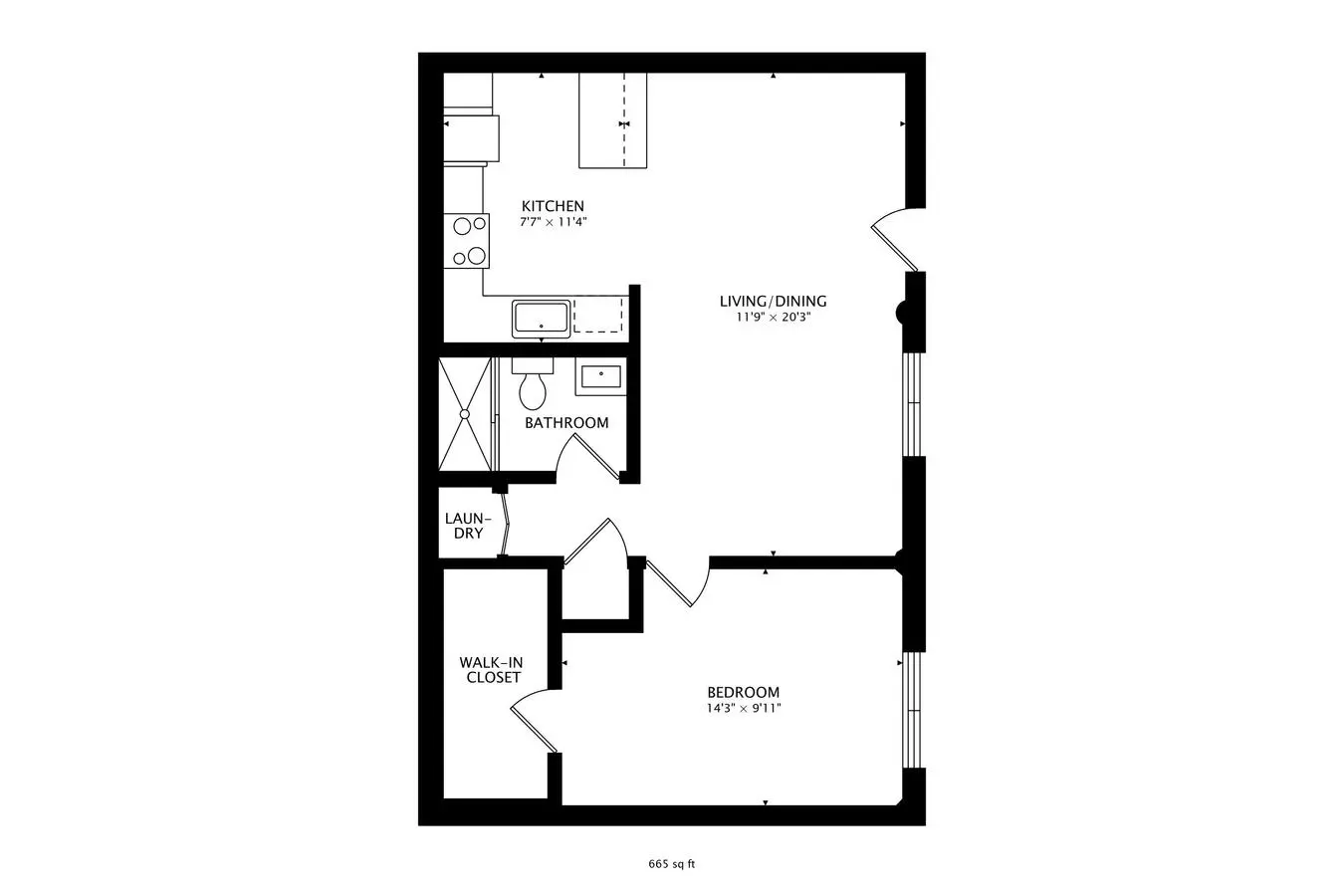 Unit 19908386 1925-G floor plan