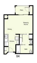 Studio floor plan