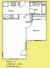 1x1 floor plan