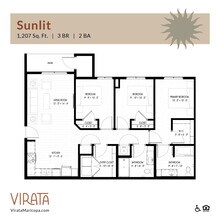 Sunlit B207 floor plan