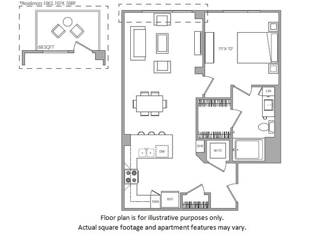 E 3074 floor plan