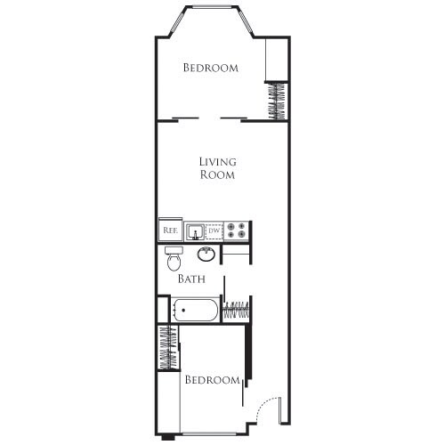 B1 Standard Renovated floor plan