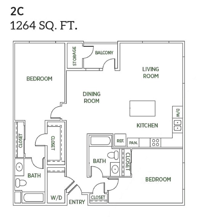 2C floor plan