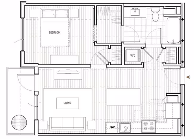 A1 212 floor plan