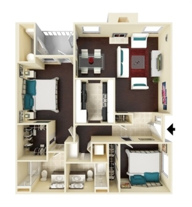 2x2-1000 79-176 floor plan