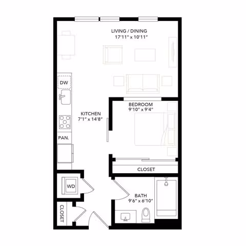 AU2 302 302 floor plan