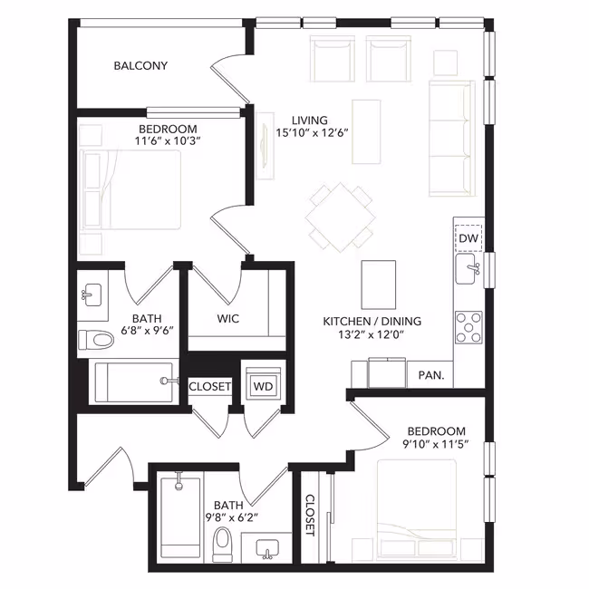 B3 520 520 floor plan
