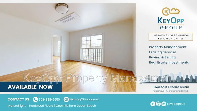 2BR/1BA Single Family House on Judah St · San Francisco