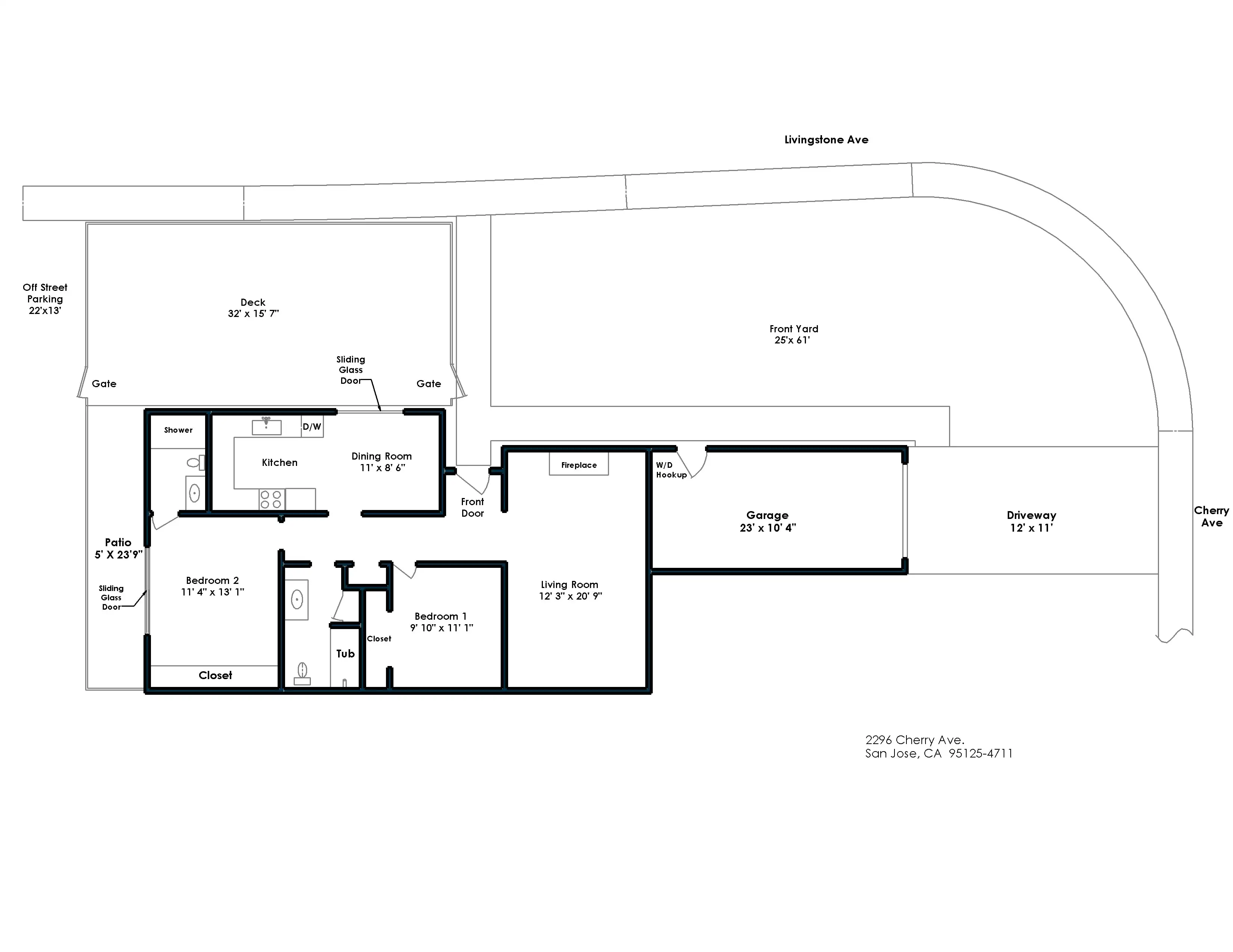 2BR/2BA Duplex on Cherry Ave · San Jose