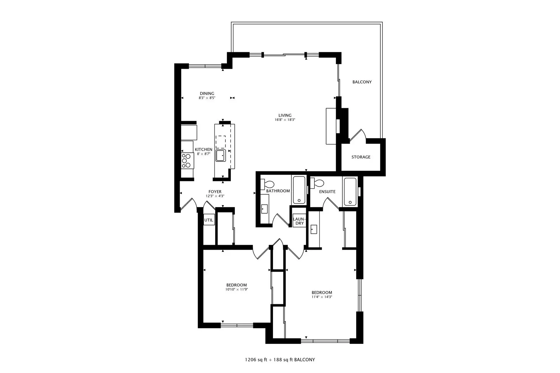 Unit 3082 floor plan