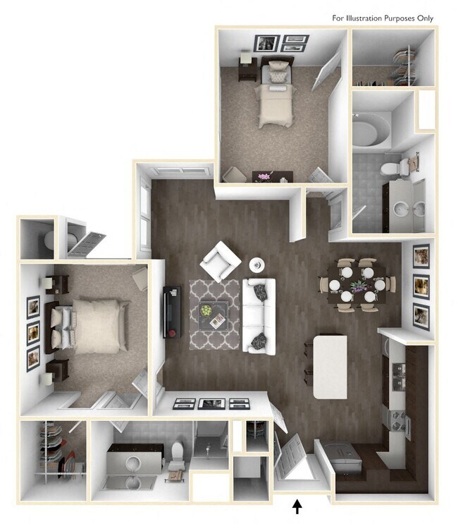 B4 2x2 314 floor plan