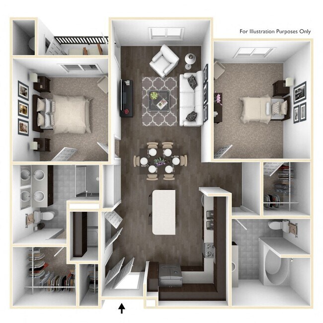 B5 2x2 124 floor plan