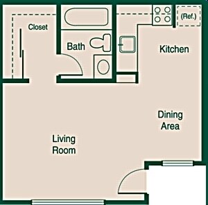 Studio floor plan