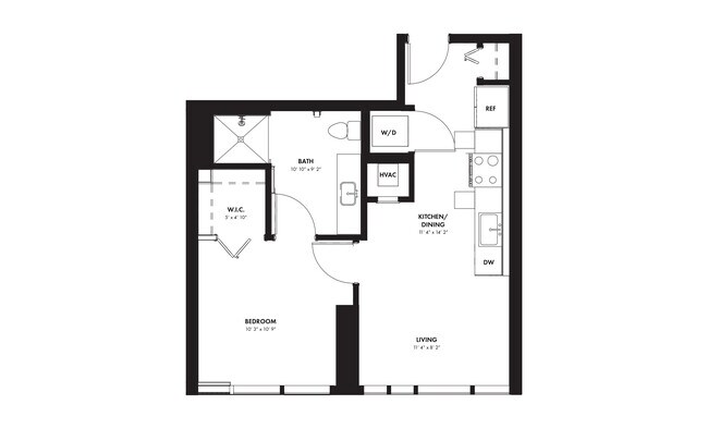 1B 3304 floor plan