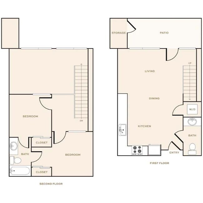 The Hans Townhome 102 floor plan