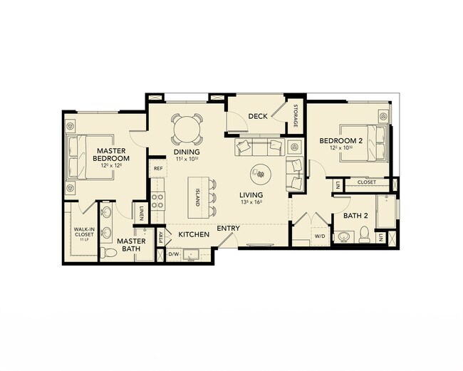 UNIT B1 04-304 floor plan