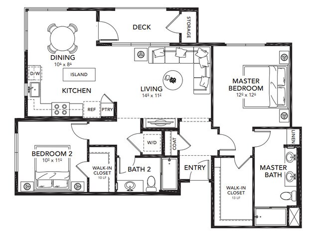 UNIT B3 15-301 floor plan