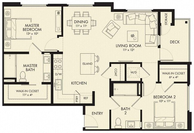 Plan B4 3-301 floor plan