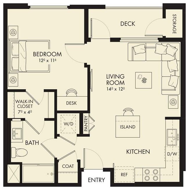 Plan A1 1-211 floor plan