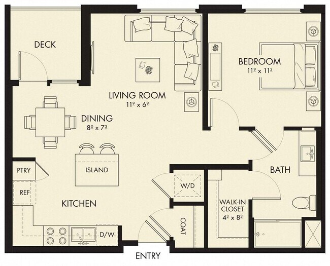 Plan A2 2-402 floor plan