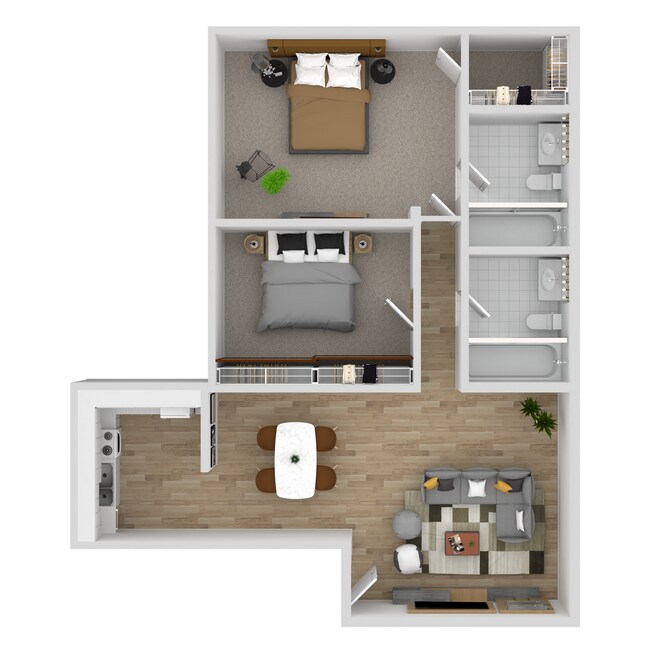 2X2 T-18 floor plan