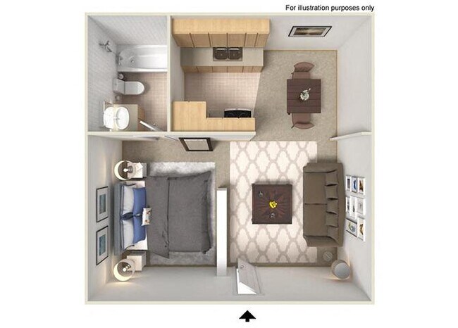Studio 899-06 floor plan