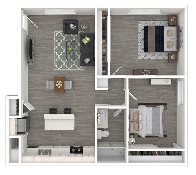 2 Bedroom floor plan