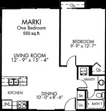 Marki1 bd floor plan