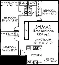 Sylmar 3bd floor plan