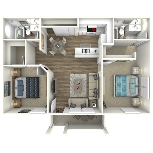 2 Bedroom 393-07 floor plan