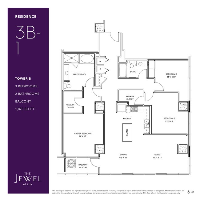3B-1 floor plan