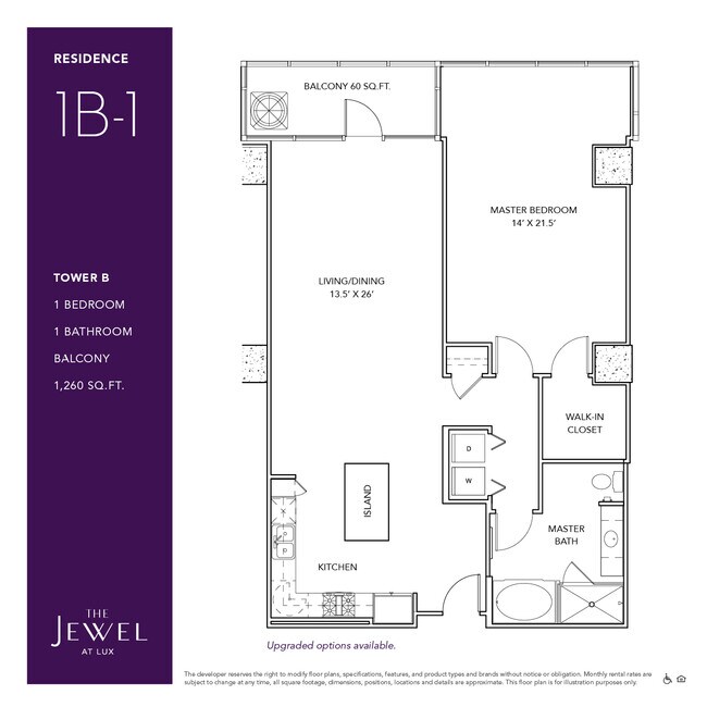 1B-1 floor plan