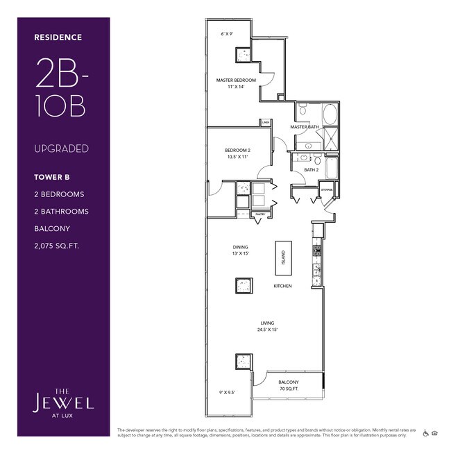 2B-10B Upgraded floor plan