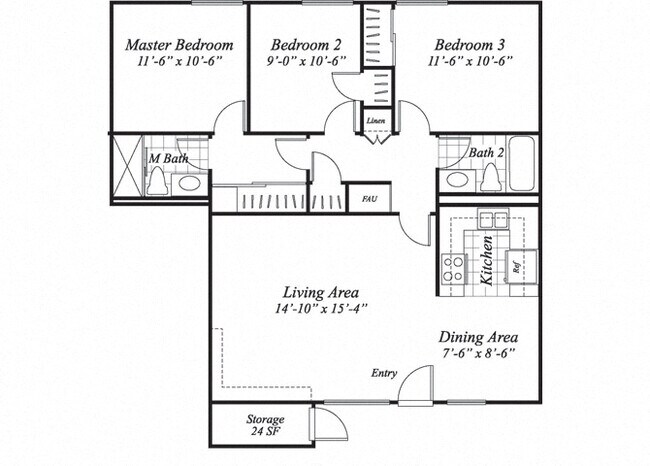 C1 3884C floor plan