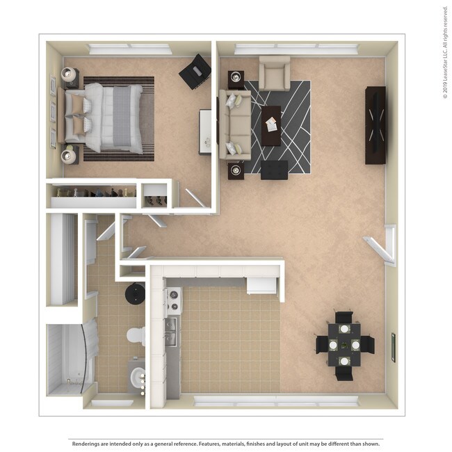 1x1 CL3153-3 floor plan