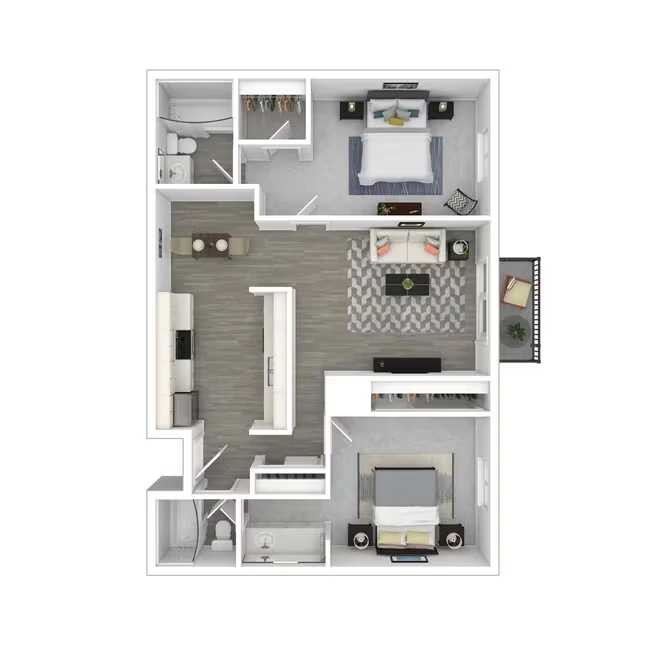 2x2A 7-166 floor plan
