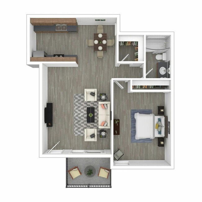 1+1 C 4-122 floor plan